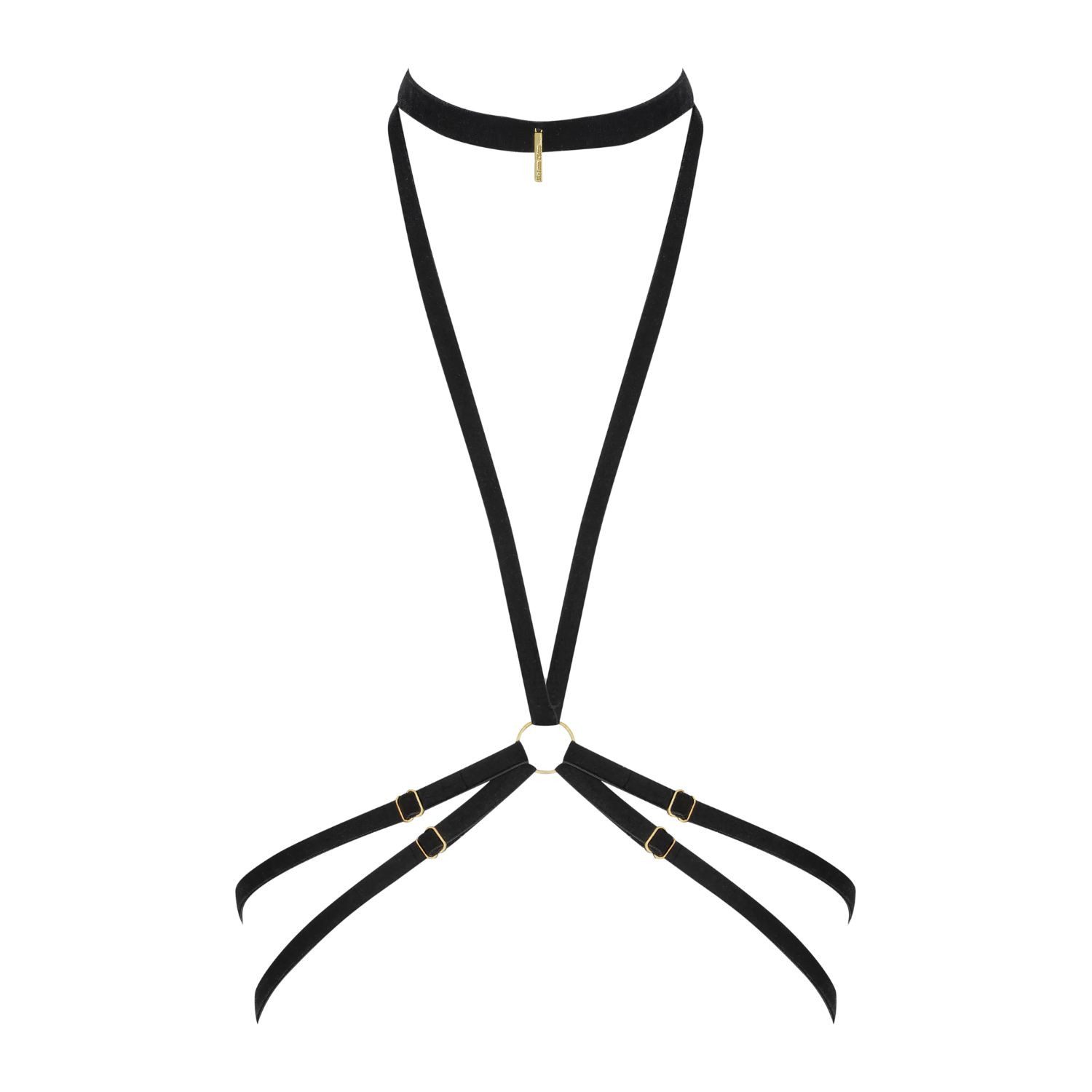 Maison Close Bandeautop Maison Close Les Fetiches Harness Samt schwarz