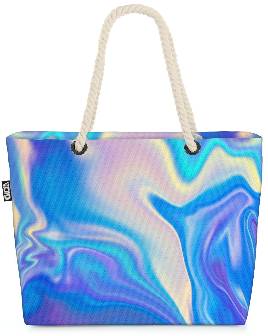 goldmarie Shopper Tasche transparent mit Canvas Bag Anker Muster