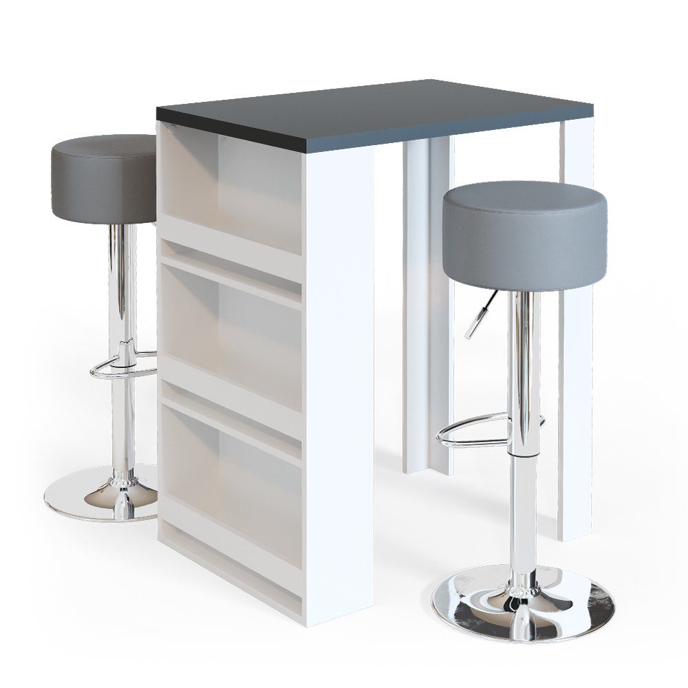 Vicco Bartisch, Weiß/Anthrazit, 80 x 57 günstig online kaufen