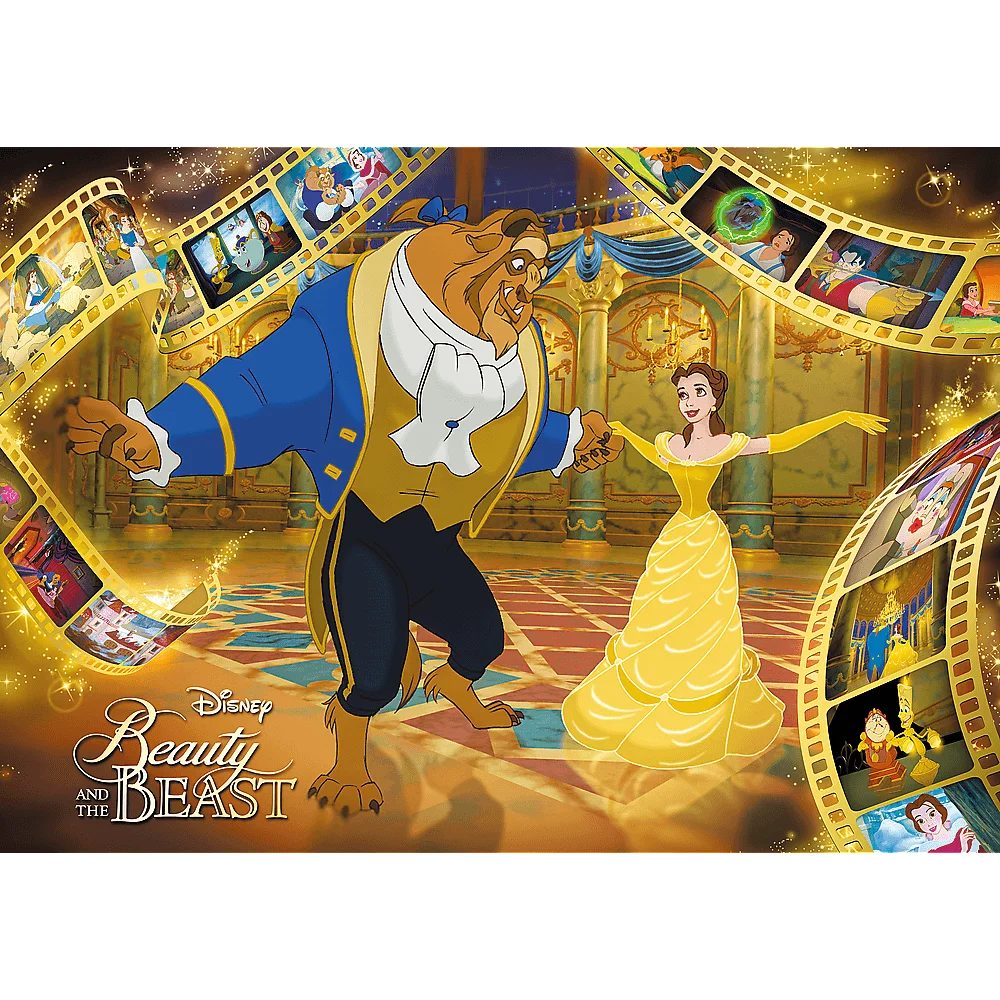 Trefl Puzzle Disney Schöne und das Biest Premium Plus 1000 Teile Puzzle, 1000 Puzzleteile, Made in Europe