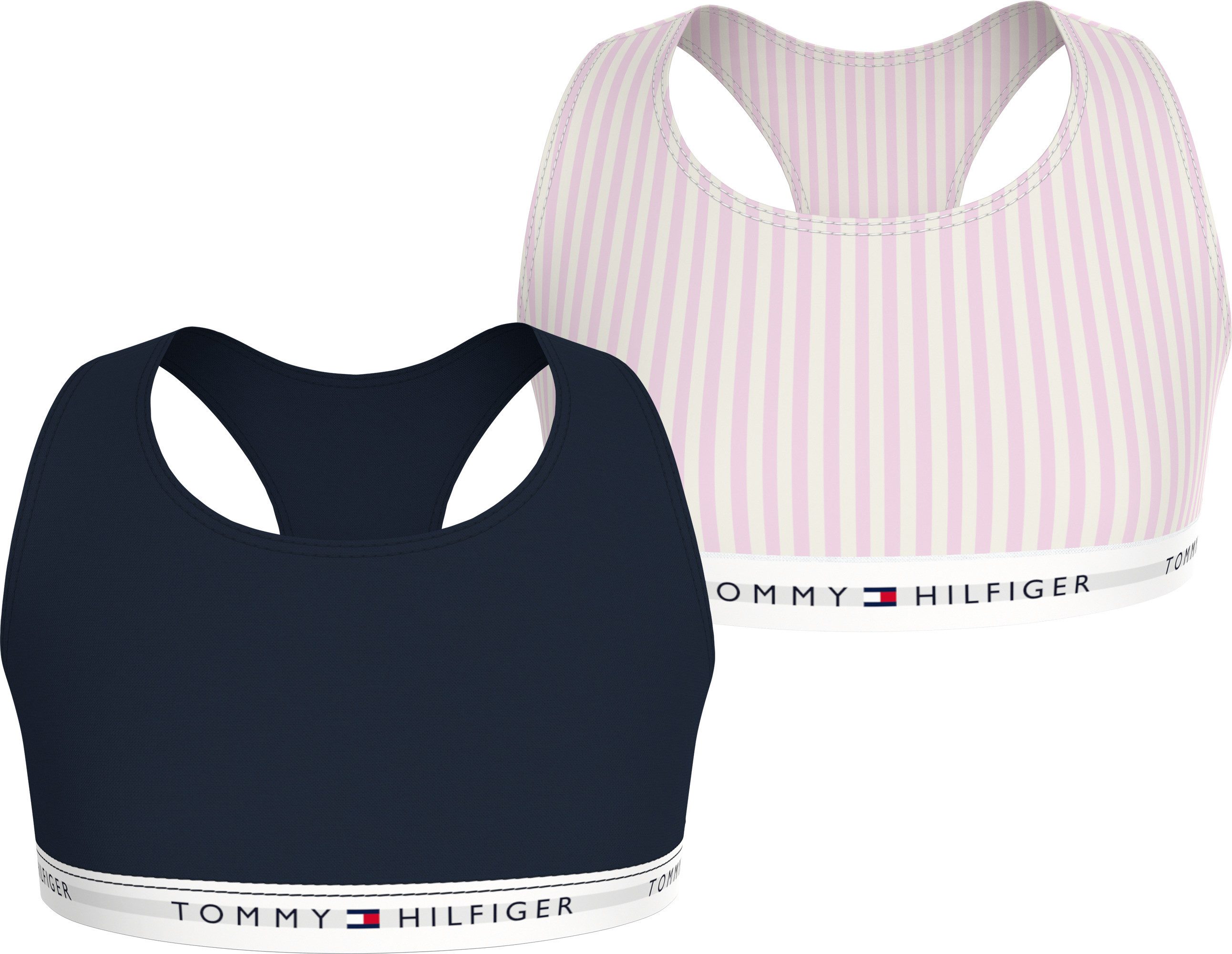 Tommy Hilfiger Underwear Bralette-BH 2PK BRALETTE PRINT (Packung, 2-tlg., 2er-Pack) mit Logoschriftzug