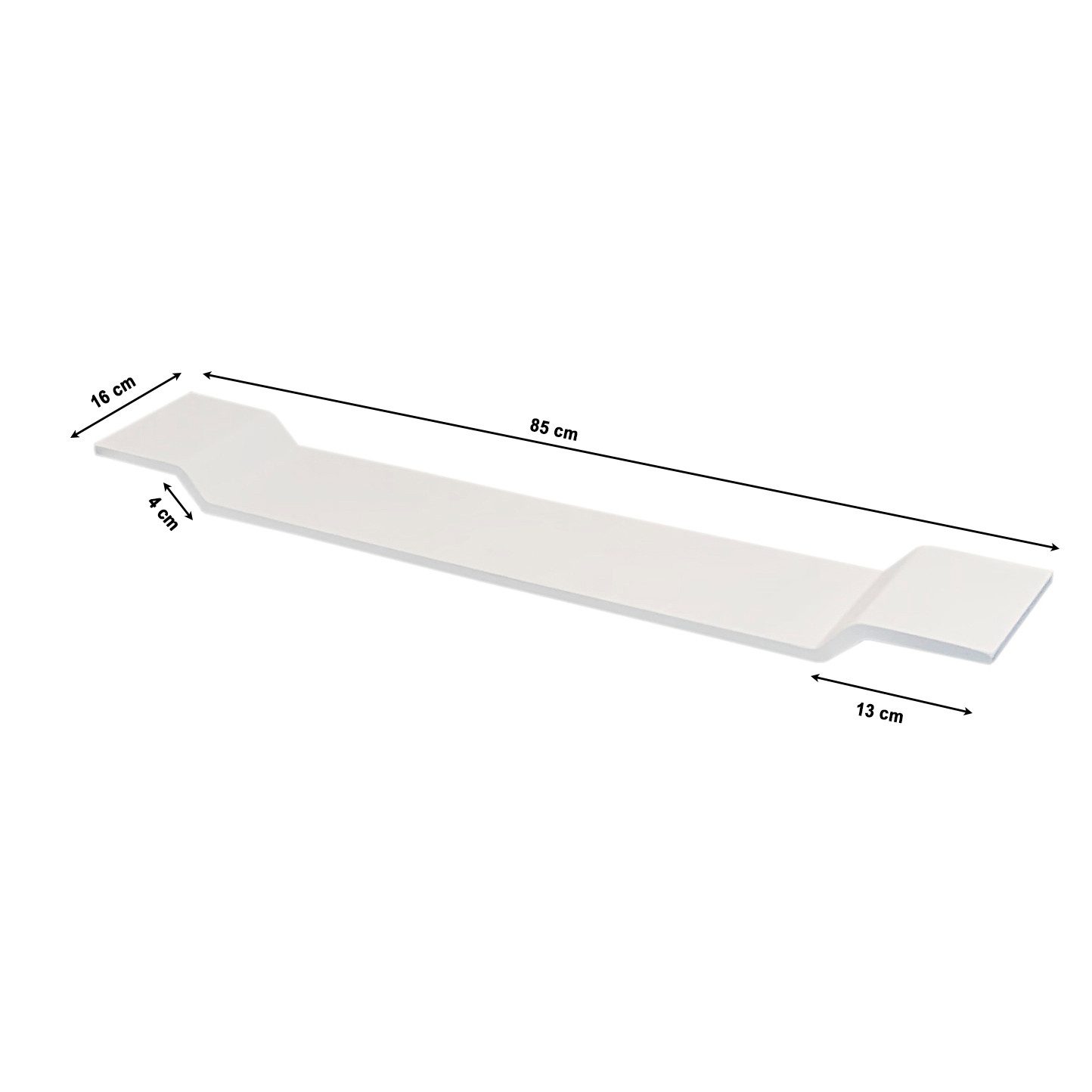 Bernstein Badewannenablage PB4208, aus Mineralguss - 85 x 16 cm - Farbe wählbar