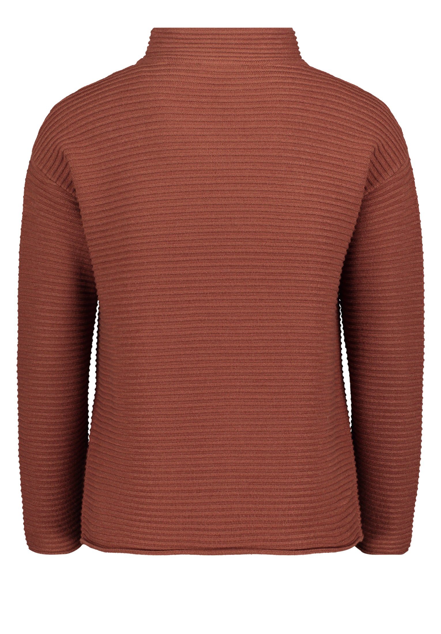 Barclay Stehkragen Material (1-tlg) Strickpullover Betty mit Braun