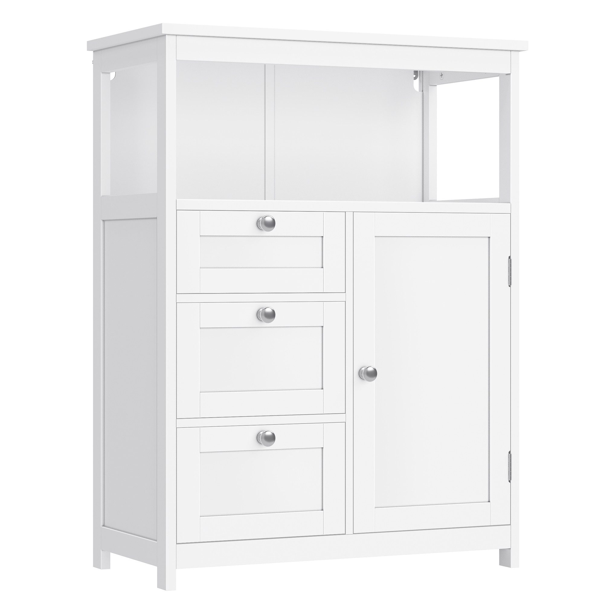 VASAGLE Badkommode Badezimmerschrank Badschrank Beistellschrank, verstellbare Ablage