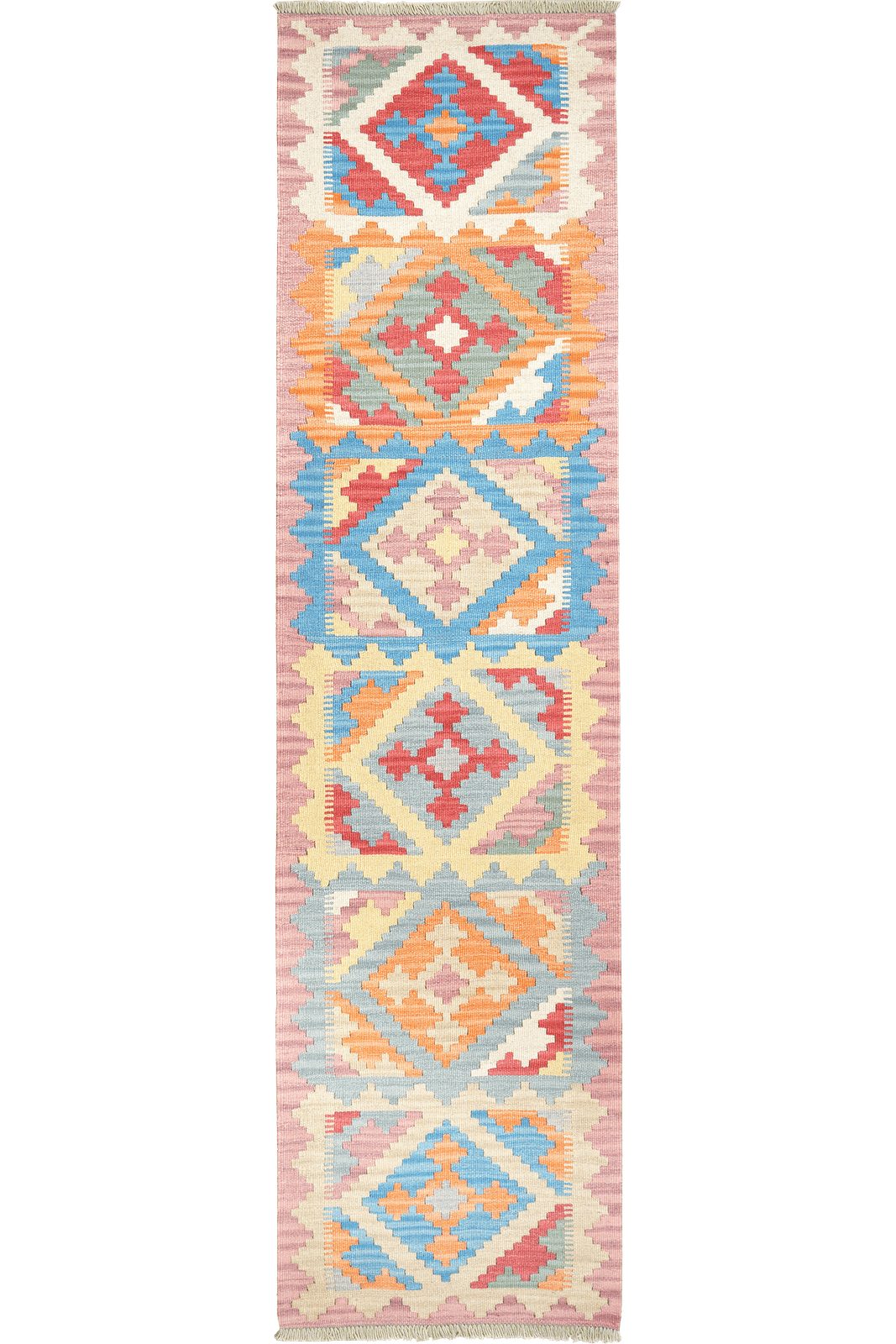Looma Teppich Kelim Gashgai 247x62cm, rechteckig, Höhe: 5 mm, Gashgai, Schurwolle, Unikat