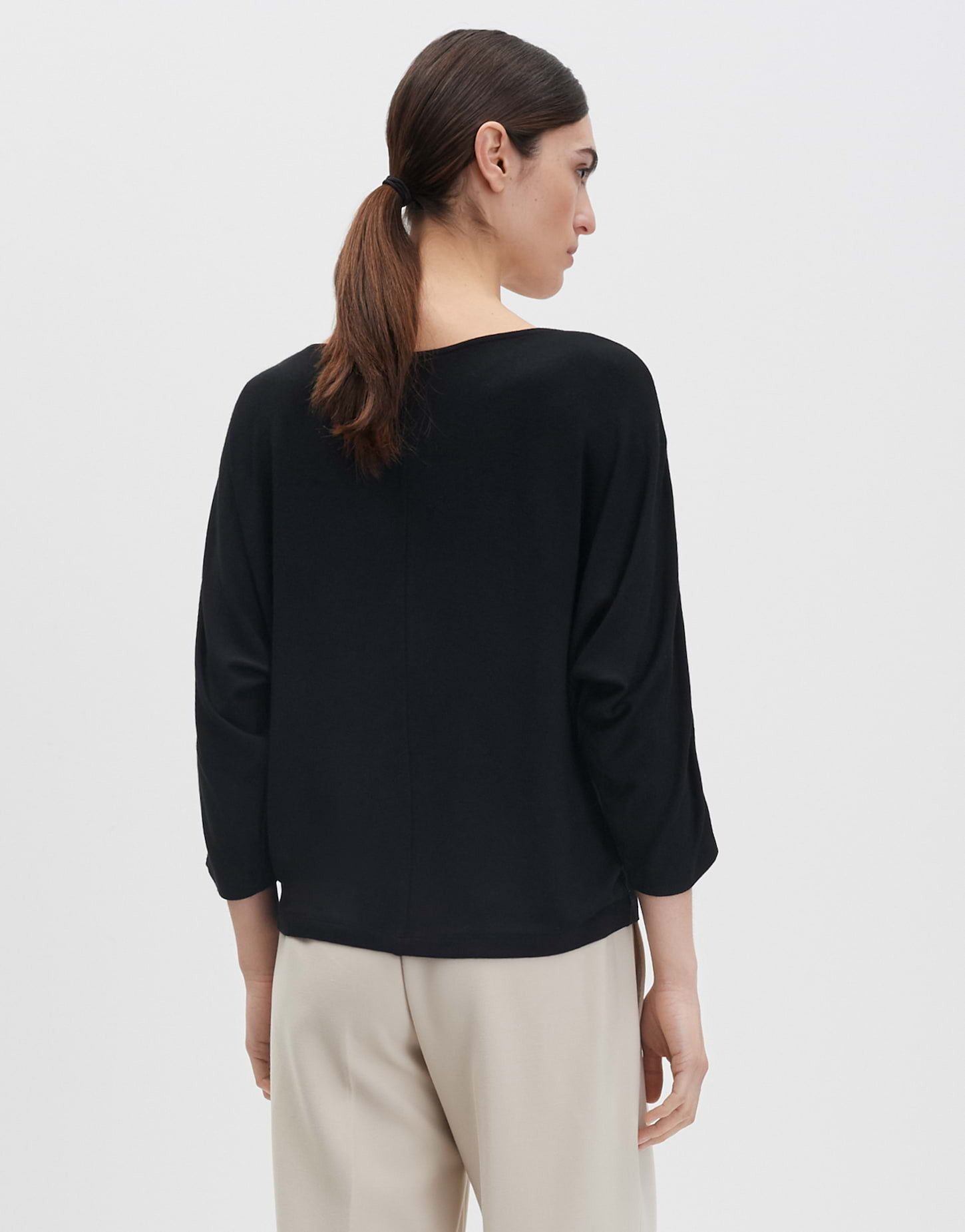 someday 3/4-Arm-Shirt KALOTTA Regular im Materialmix schmal zulaufend, dezente Struktur, fließender Fall