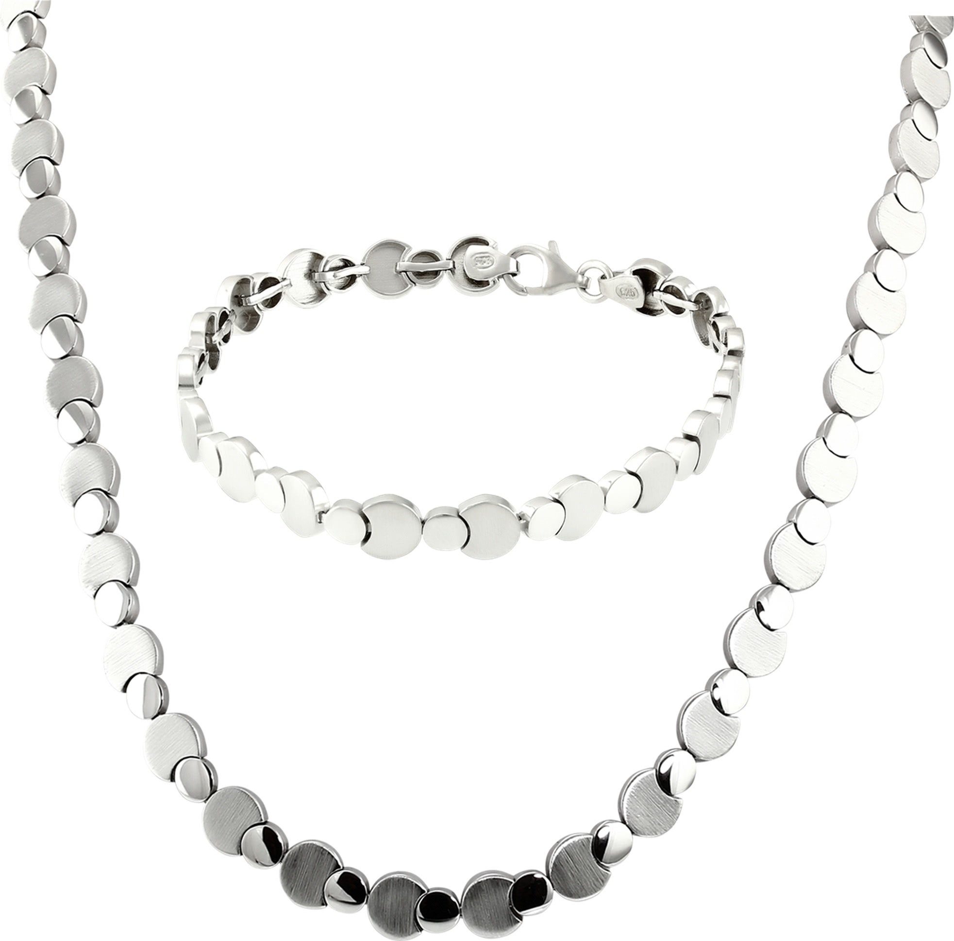 Schmuckset SilberDream Circles Collier und Armband