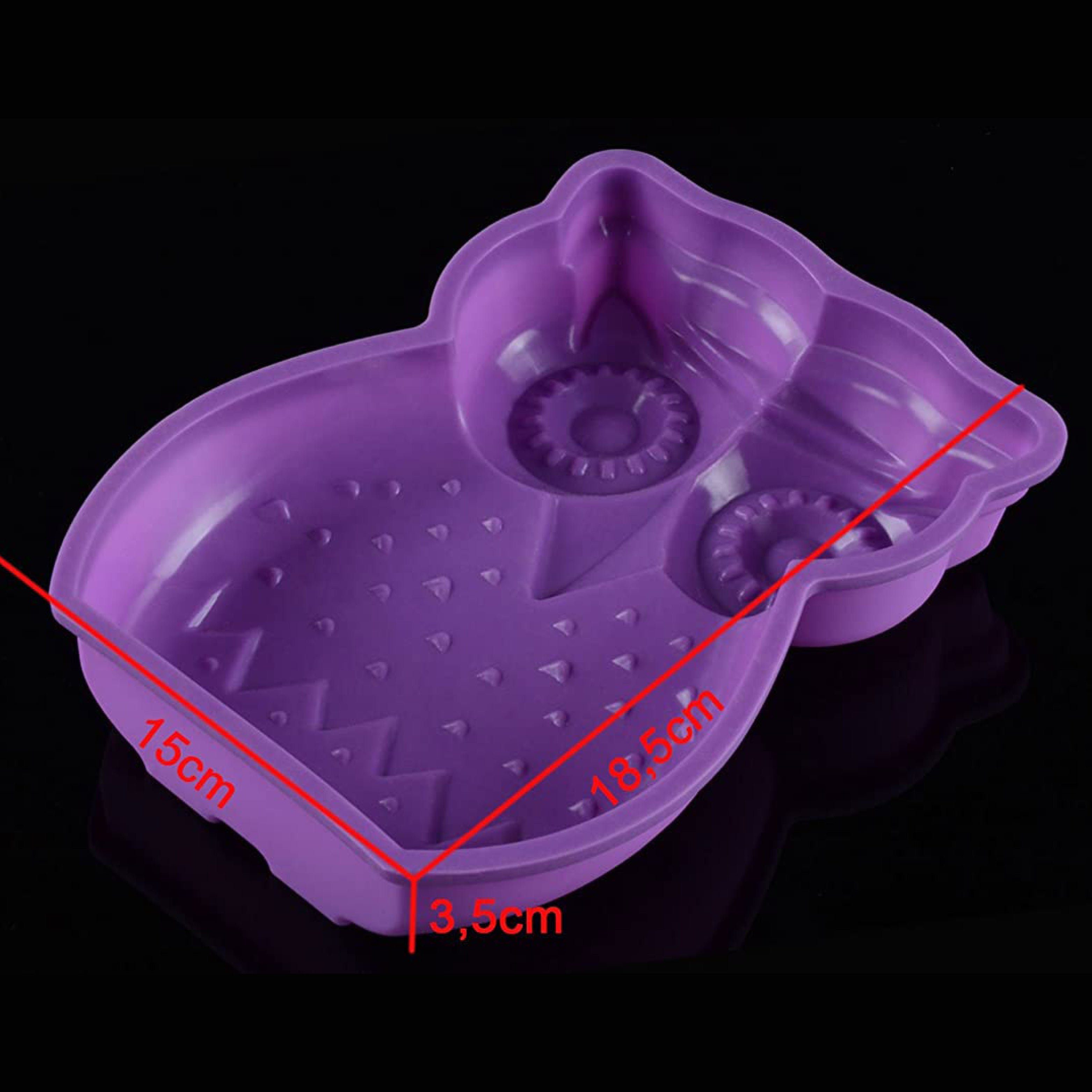 wisefood Backform Silikonform Kuchen Eule - lila 18x15x4cm, (1-tlg)