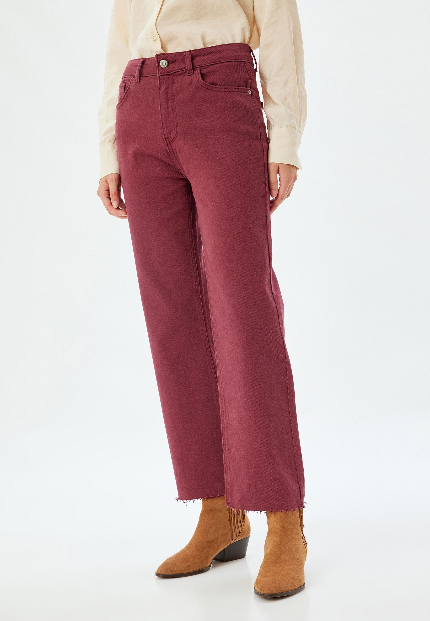 Koton Slim-fit-Jeans Normale Leibhöhe Kick Flare Slim-fit-Jeans