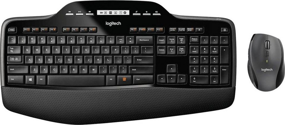 Logitech MK710 Tastatur- und Maus-Set, Membran Tastatur, Funk