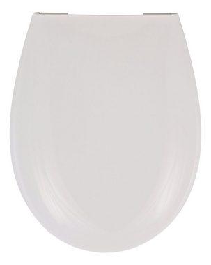 aquaSu WC-Sitz Basic, Weiß, Thermoplast, Absenkautomatik, oval, Take-Off, Schnellbefestigung