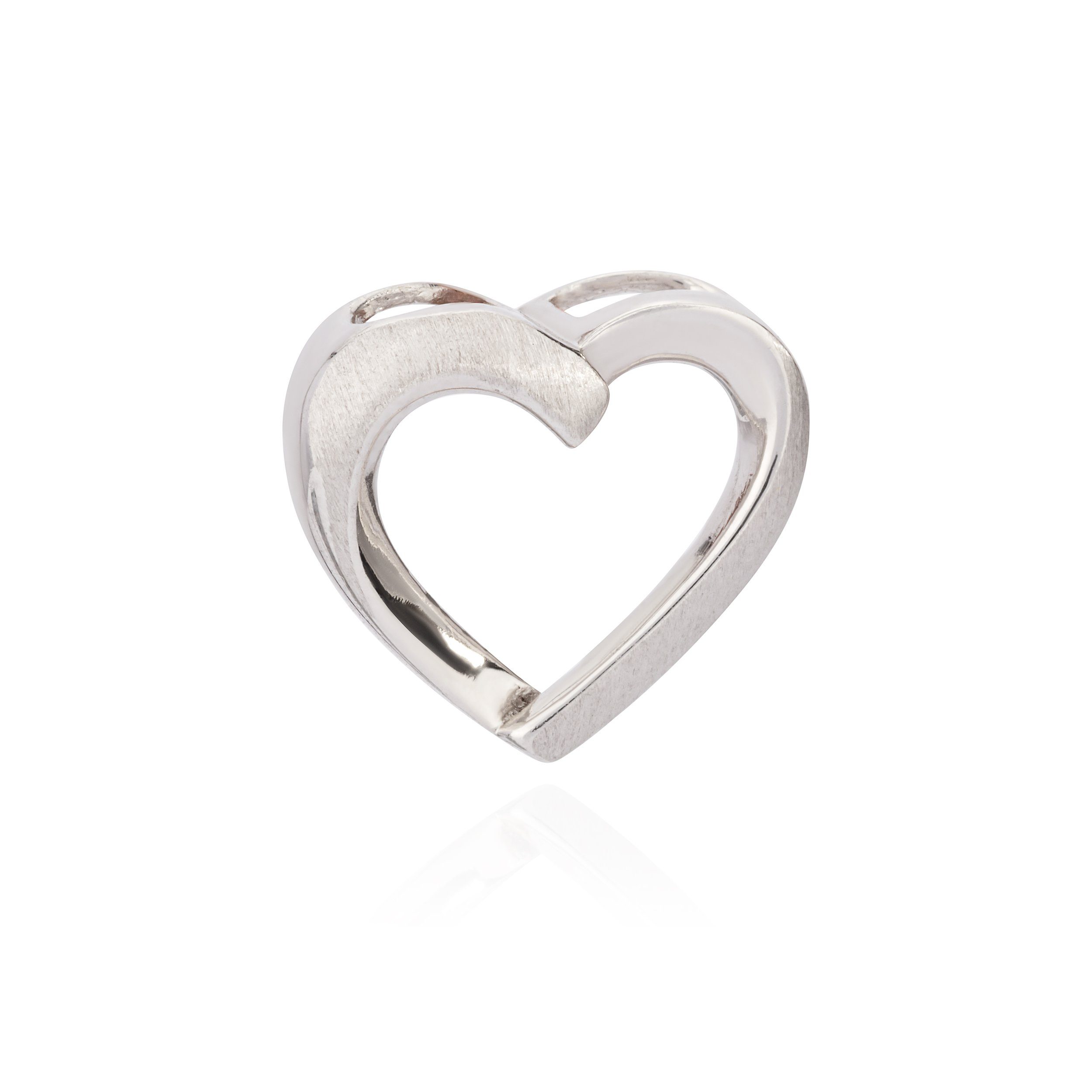 NKlaus Kettenanhänger 13x14mm Durchlauf Kettenanhäner Herz günstig online kaufen
