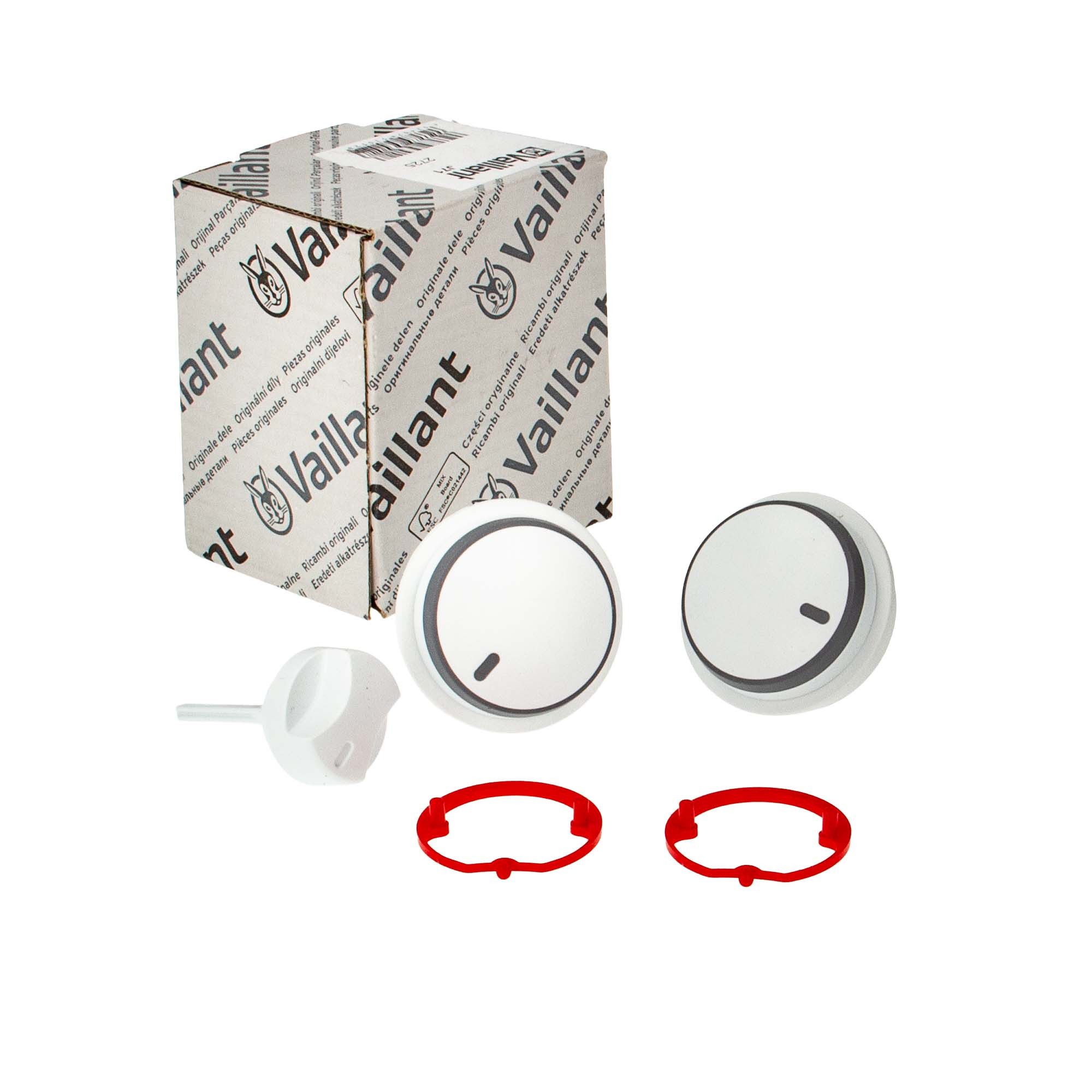 Vaillant Heizgerät Knopf-Set 3-teilig für Gasheizkessel VC 126+196+246+306/3-5 (R3,5)