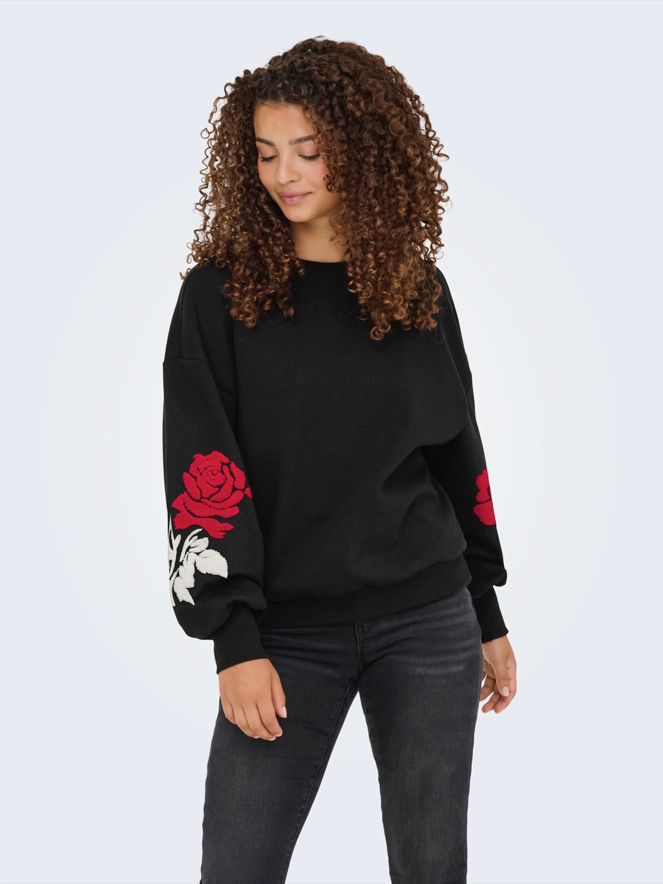 ONLY Sweatshirt ONLCALLY (1-tlg) Stickerei