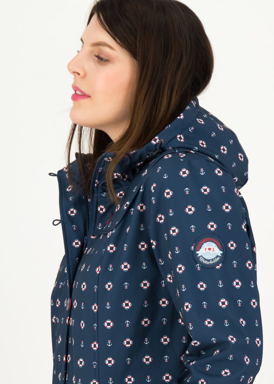 Blutsgeschwister Softshelljacke Blutsgeschwister Wild Weather Long Anorak Damen Jacke Softshell Mantel
