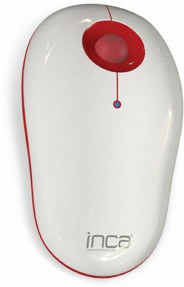 COFI 1453 Optische Maus Ergonomischer Touch Wireless USB Empfänger Weiß /  Rot ergonomische Maus