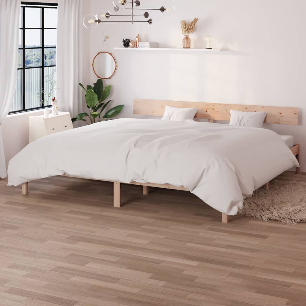 vidaXL Bettgestell 200 x 200 cm Massivholzbett Kiefer 200x200 cm Doppelbett Bett Bettrahm