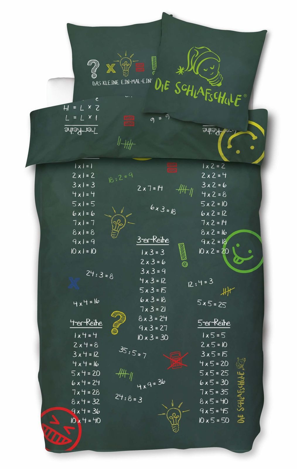 SkyBrands Bettwäsche Schlafschule - Das kleine 1x1 - Wende-Bettwäsche-Set, günstig online kaufen