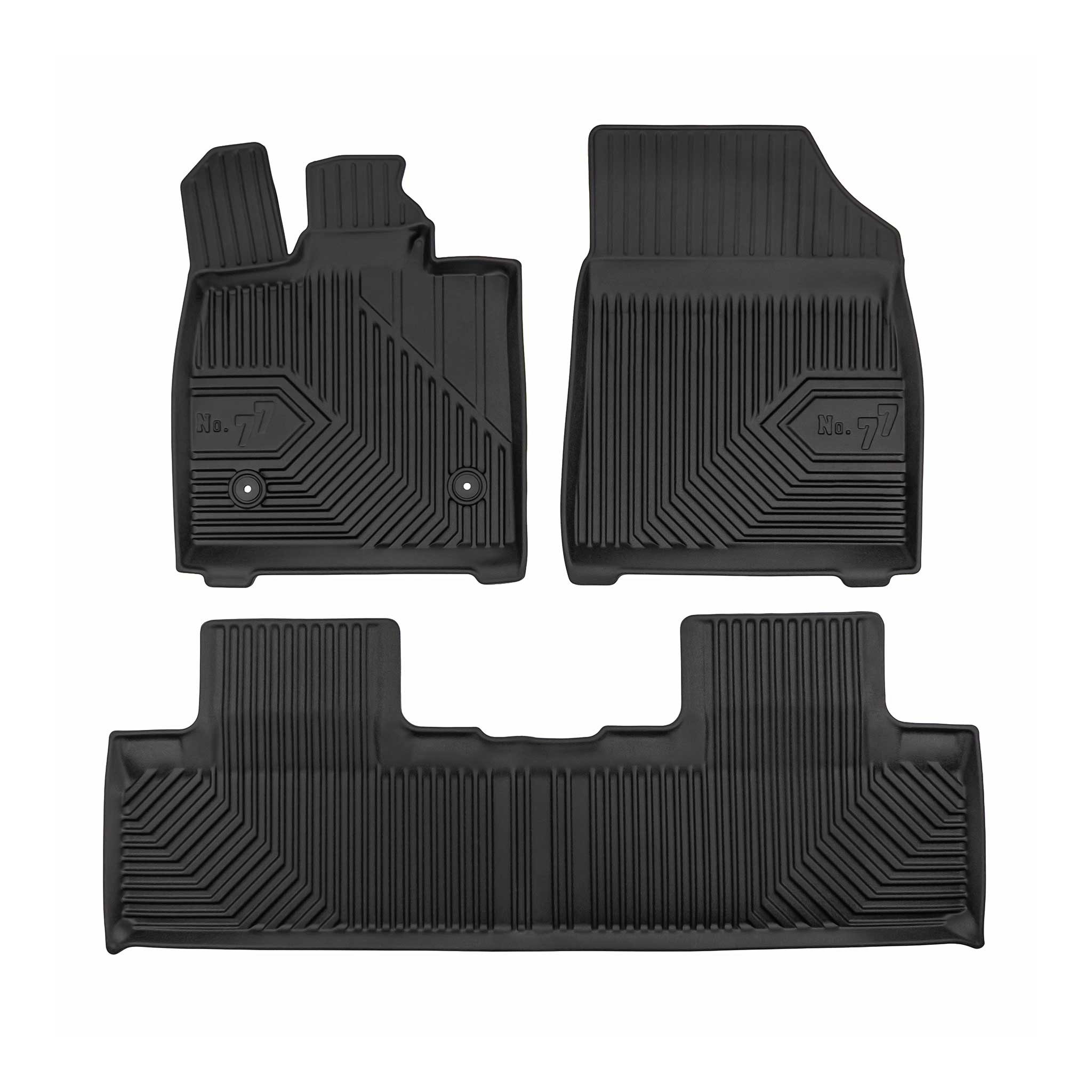 OMAC Auto-Fußmatten Fußmatten No.77 für BYD Seal U SUV 2024-2025 TPE Schwarz 3 tlg (3 St), für BYD Seal U SUV 2024-2025 BYD Seal U SUV 2024-2025, Antirutsch,Wasserfest,Einfache Installation
