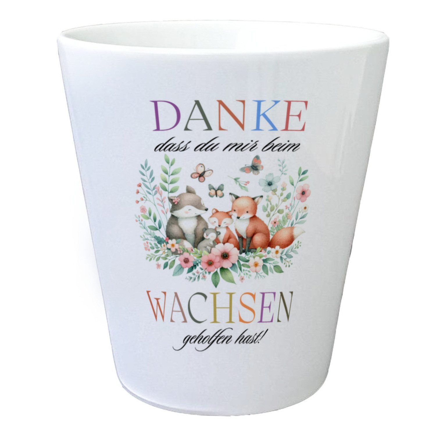 speecheese Blumentopf Waldtiere Blumentopf mit Spruch günstig online kaufen