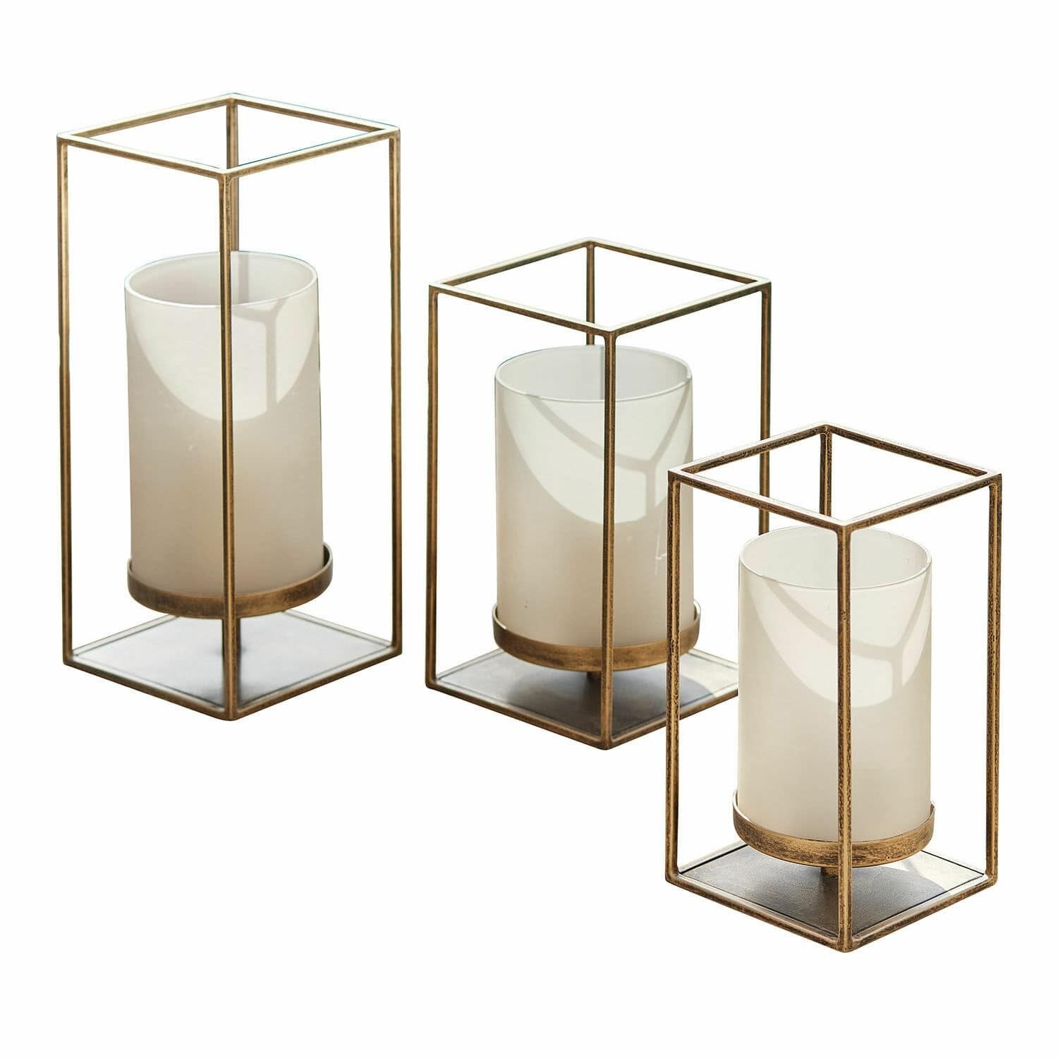Mirabeau Windlicht Windlicht 3er Set Vauxandre antikgold (3er Set, 3er Set)