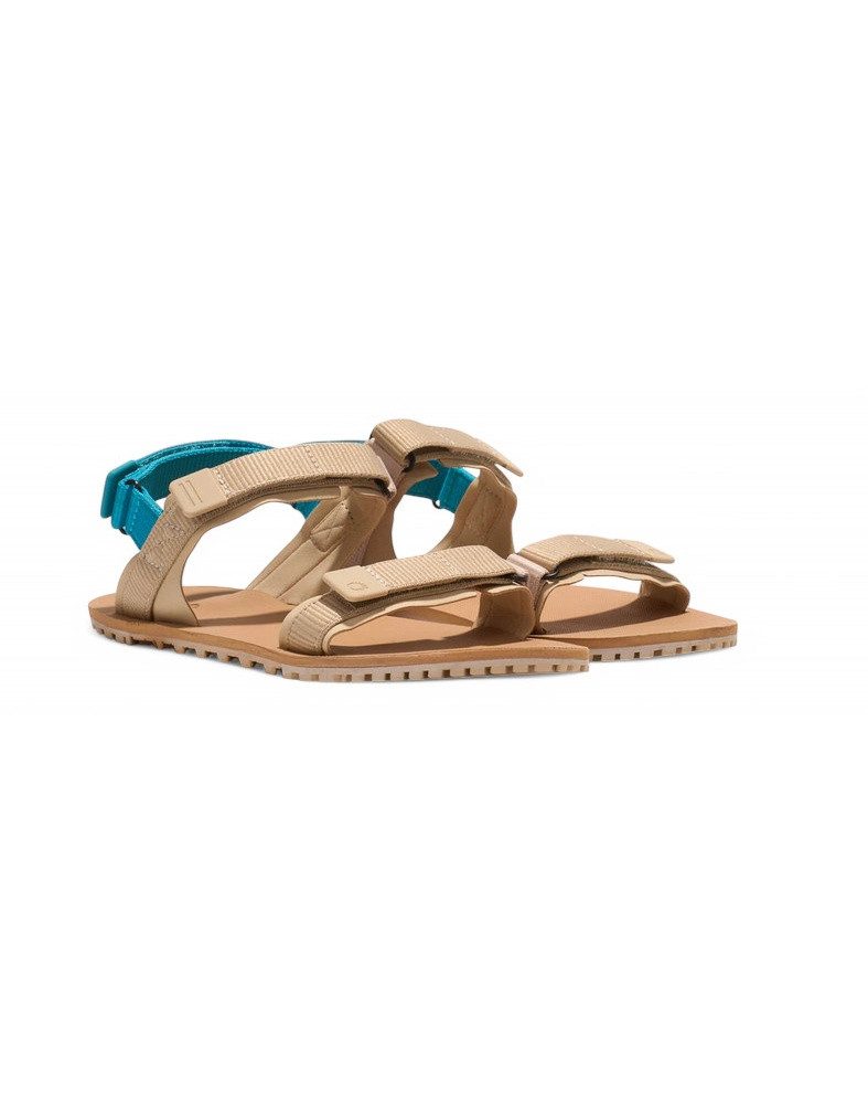 Xero Shoes D-Trail beigebraun/blau Damen Sandale günstig online kaufen