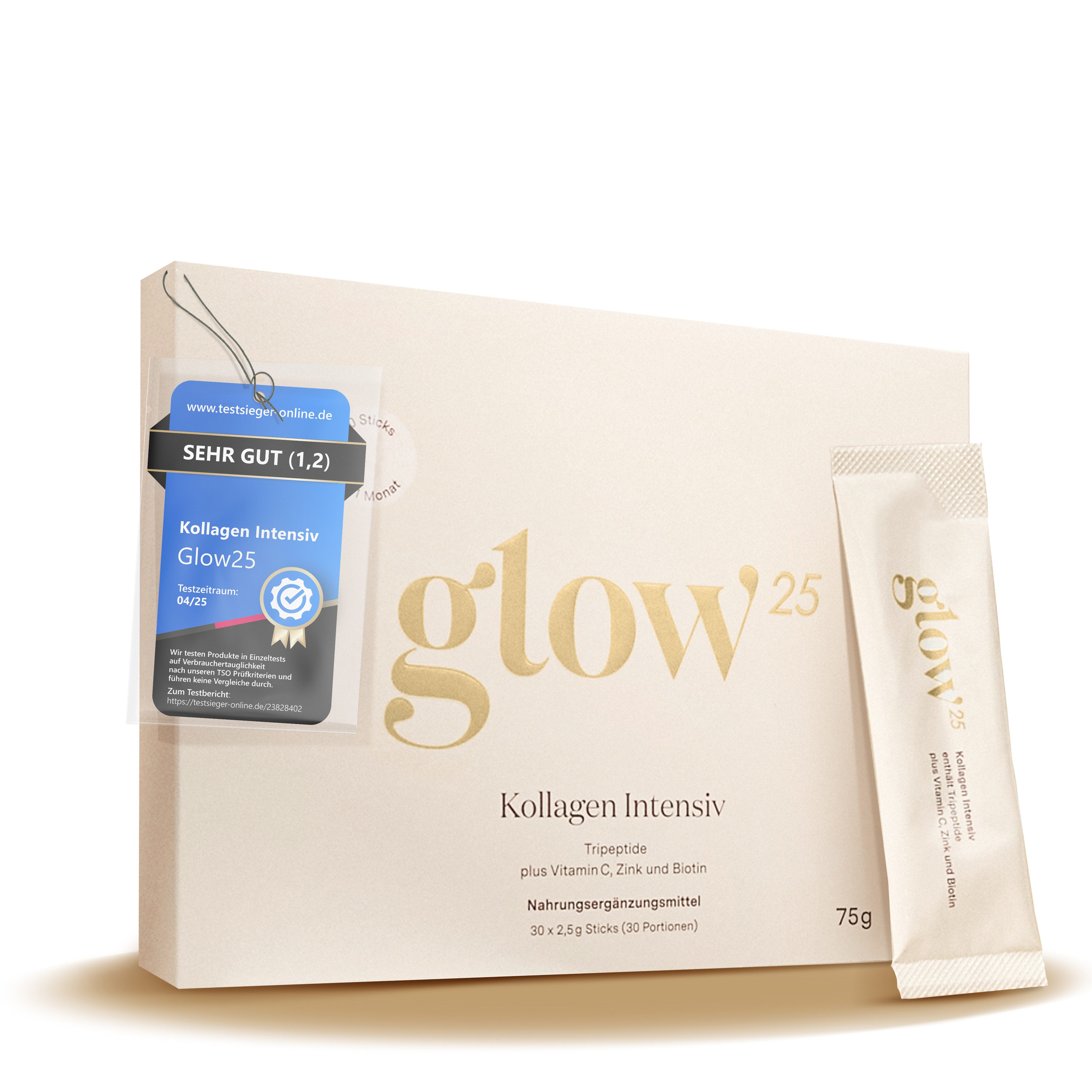 Glow25 Glow25® Kollagen Intensiv [30 Sticks] Pulver, 75 g