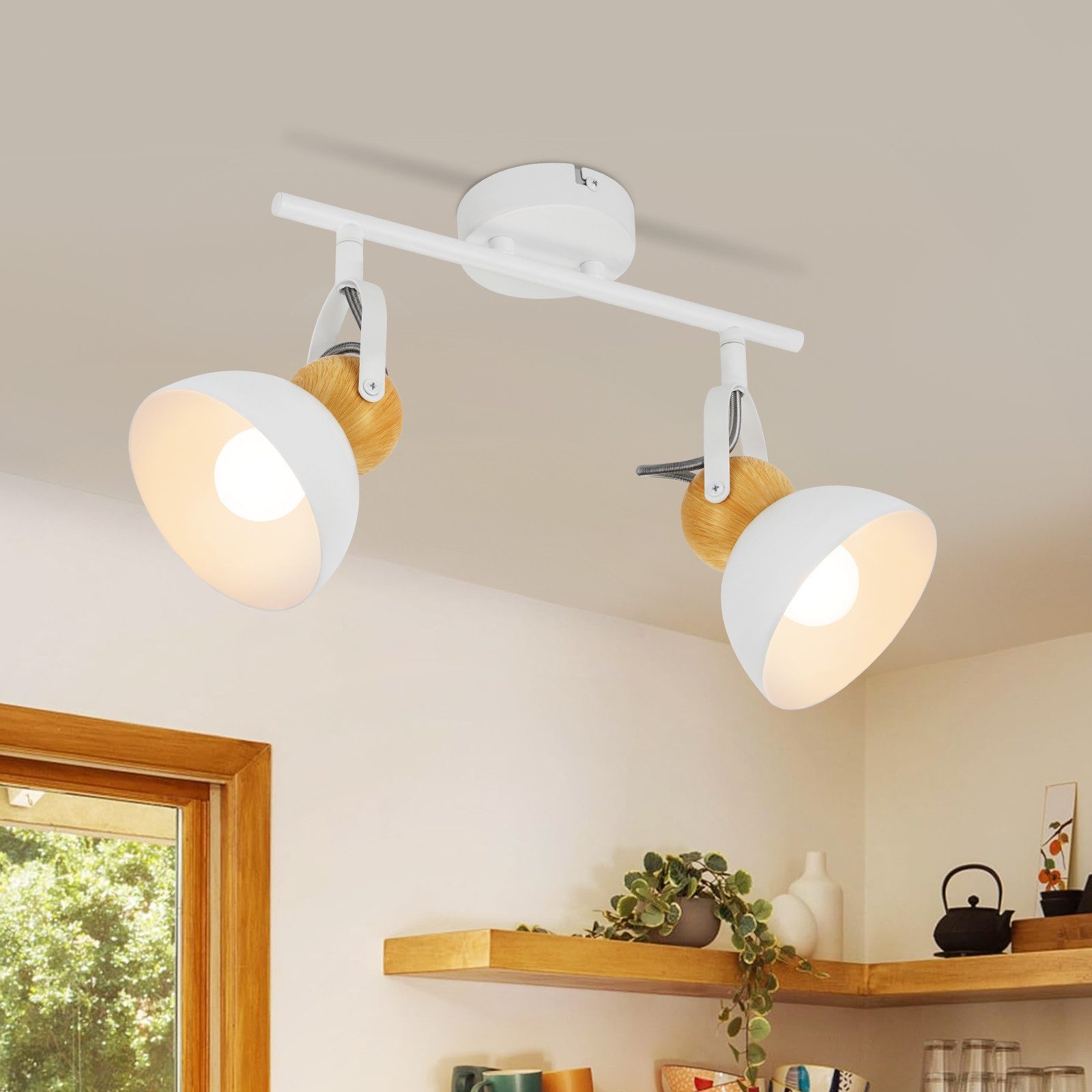 ZMH Deckenstrahler 2/3/4 Flammig 350° Schwenkbar günstig online kaufen