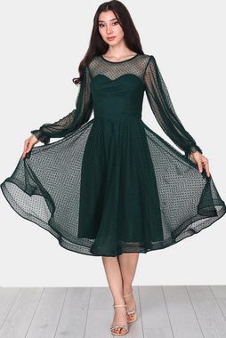 Modabout Abendkleid Damen Midikleid Sommerkleid mit Schulterfrei - NELB0588D5068ZMT (1-tlg)