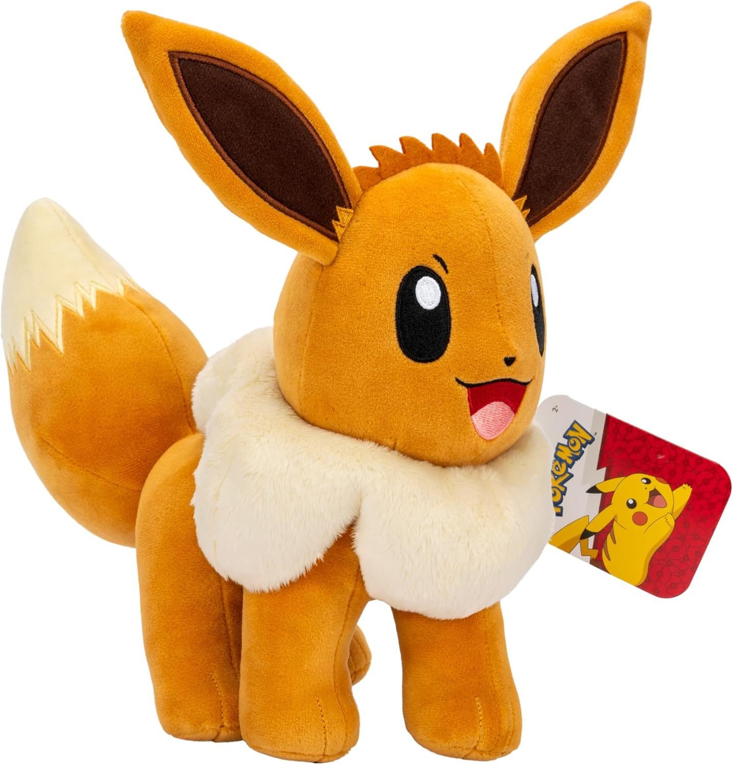 Jazwares Kuscheltier Pokémon Evoli Plüsch 30 cm – offiziell lizenziert Jazwares