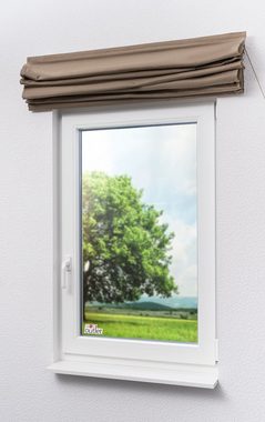 Raffrollo Rustikalia Khaki, LYSEL®, HxB 190x60cm