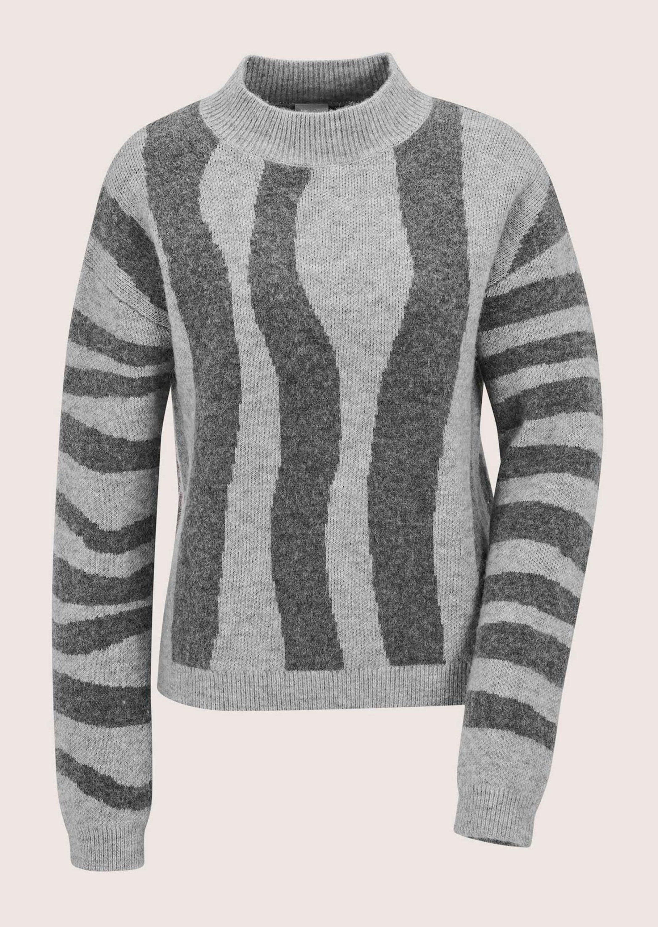 Strickpullover Stilvoller Strickpullover mit modernem Allover-Muster