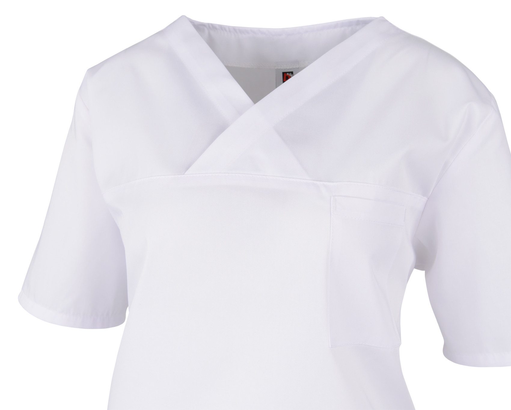 BEB Schlupfbluse beb Basic Schlupfkasack Unisex Kurzarm Weiß