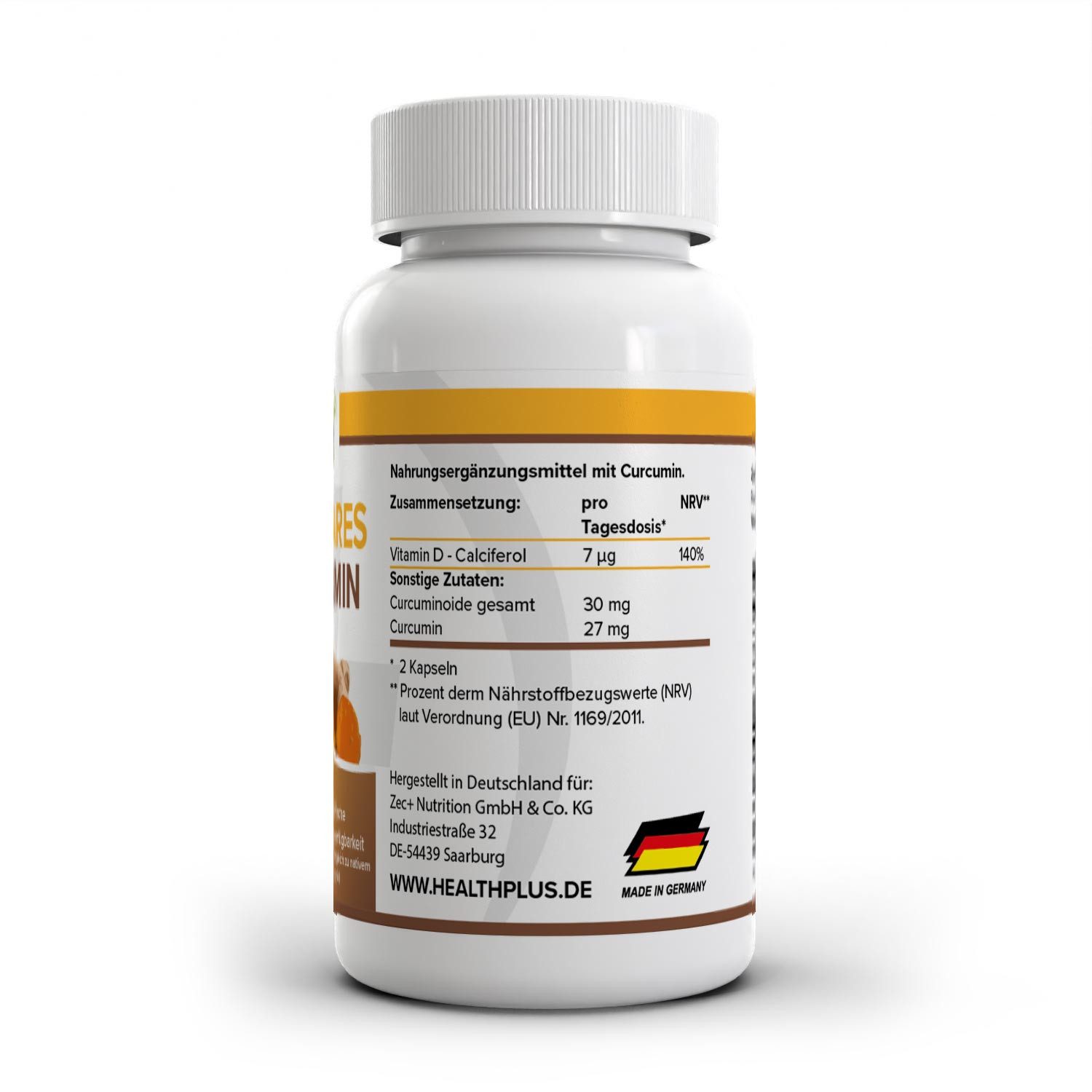 Zec+ Nutrition HEALTH+ MIZELLARES CURCUMIN, 60 Kapseln Kapsel
