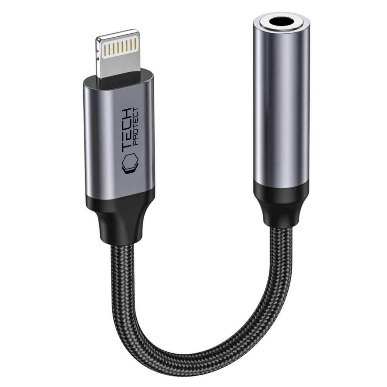 TECH PROTECT UltraBoost Audio-Adapter Kompatibel mit iPhone (Kabel) zu 3,5-mm-Klinke, Robuster Audioadapter für iPhone-Geräte
