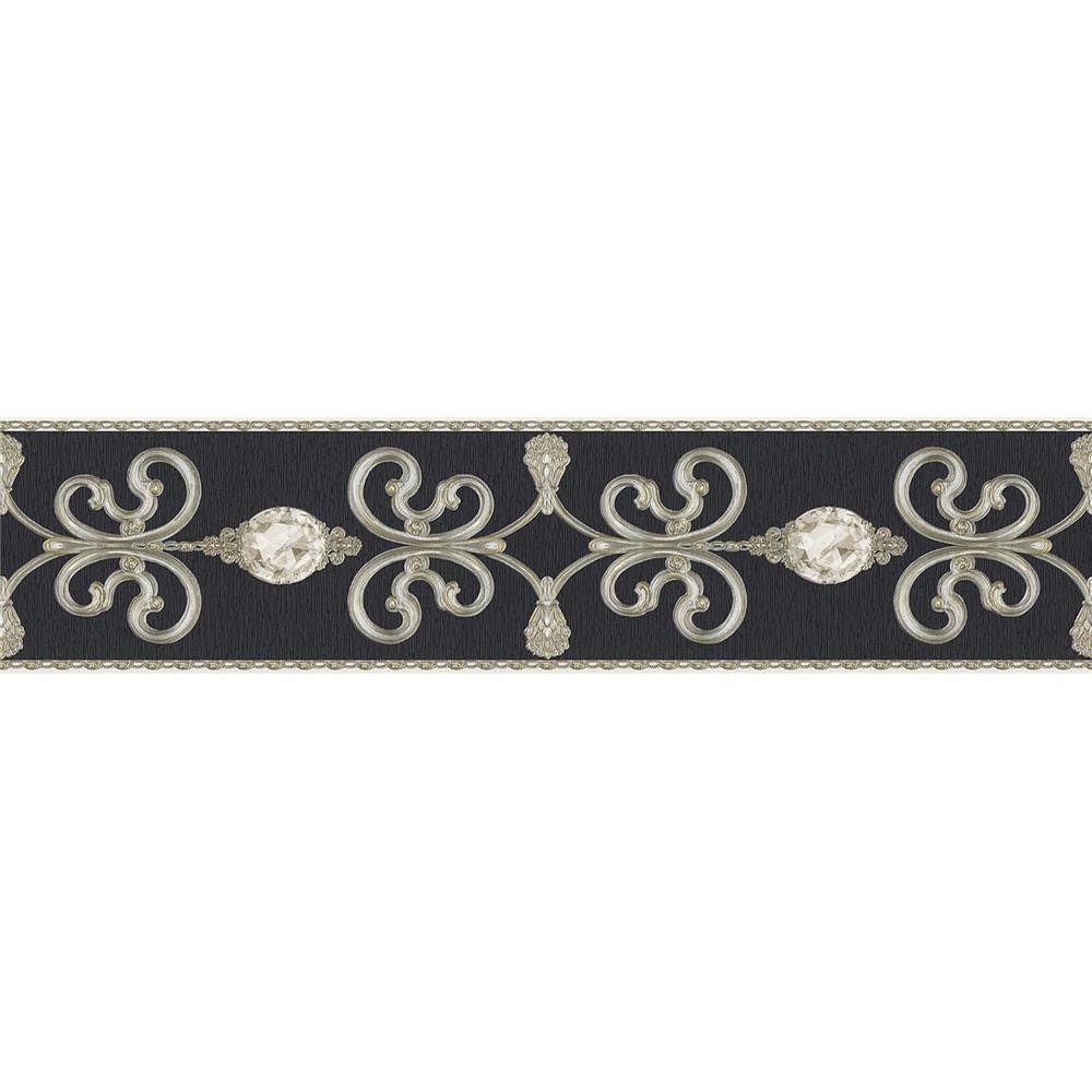 A.S. Création Bordüre selbstklebende Bordüre Only Borders barock silber 5,0 günstig online kaufen