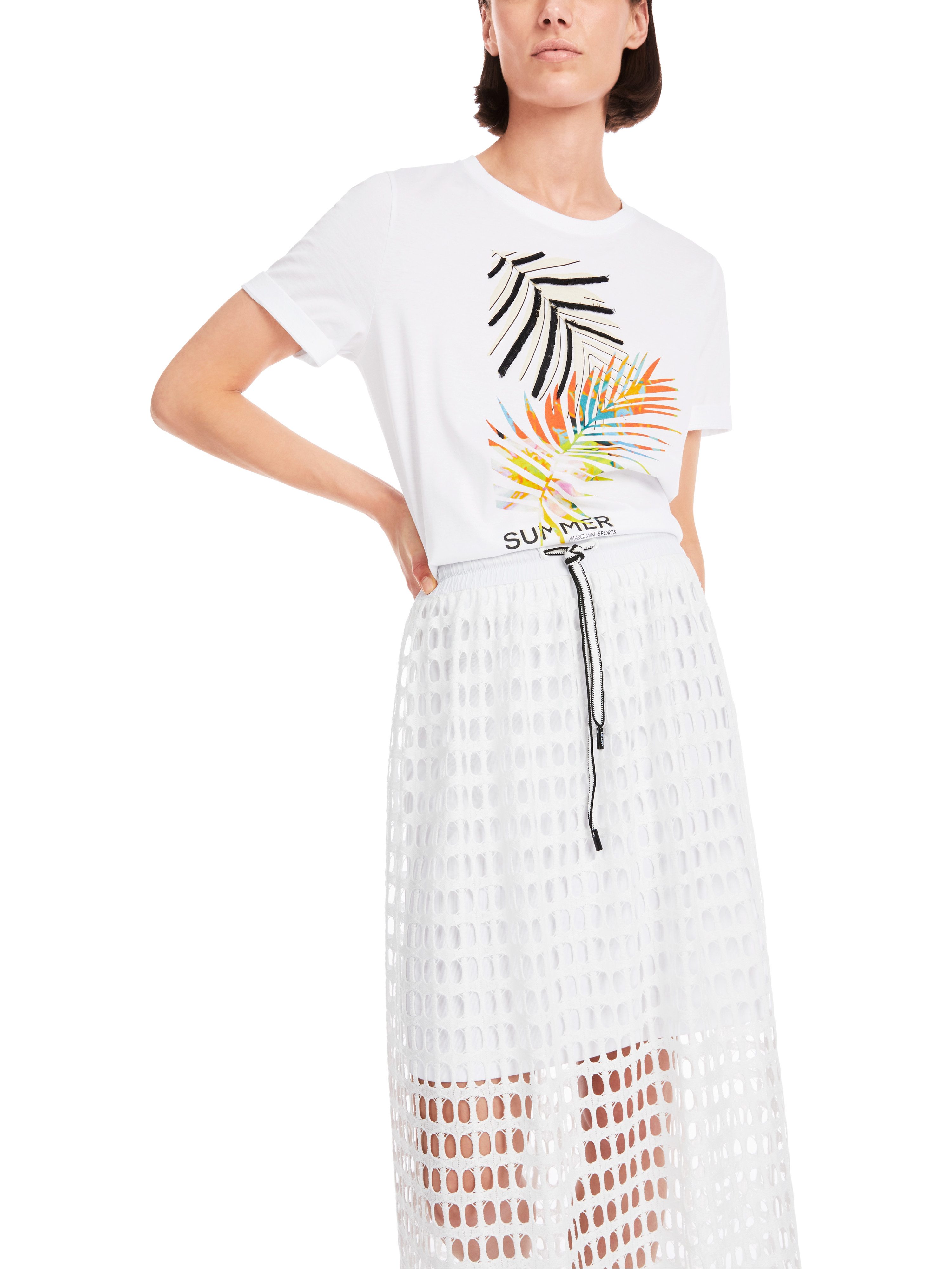 Marc Cain T-Shirt "Summer to Go" Premium Damenmode "Rethink Together" T-Shi günstig online kaufen