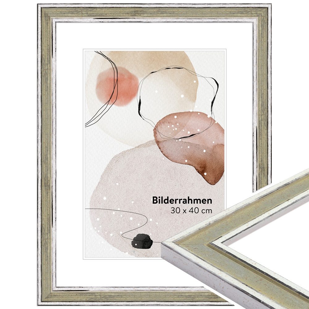 WANDStyle Bilderrahmen H460, Grün, aus Massivholz günstig online kaufen