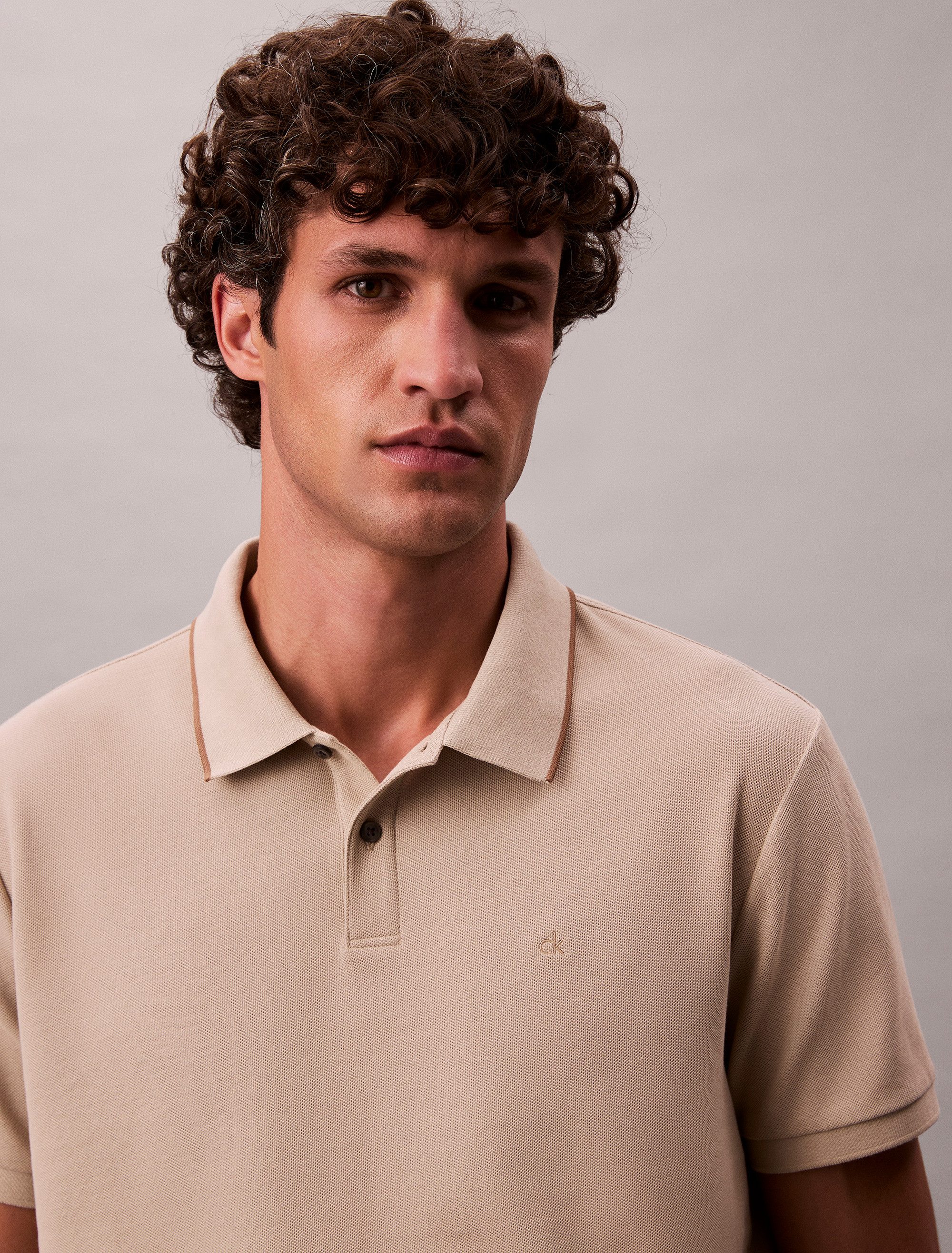 Calvin Klein Poloshirt SS RFND PQ TPPD CLSS Mit Rundhalsausschnitt