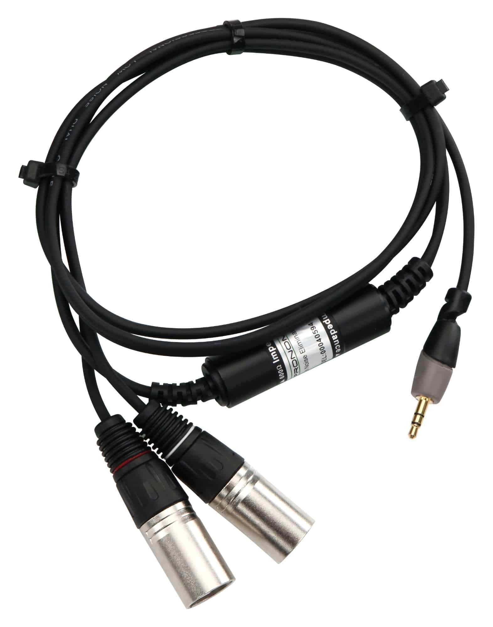 Pronomic Audio Noise Eliminator Kabel Klinke/XLR - Entstörkabel Audio-Kabel,  XLR Stecker, Klinkenstecker 3,5 mm Stereo (150 cm), Ein- und Ausgang  unsymmetrisch