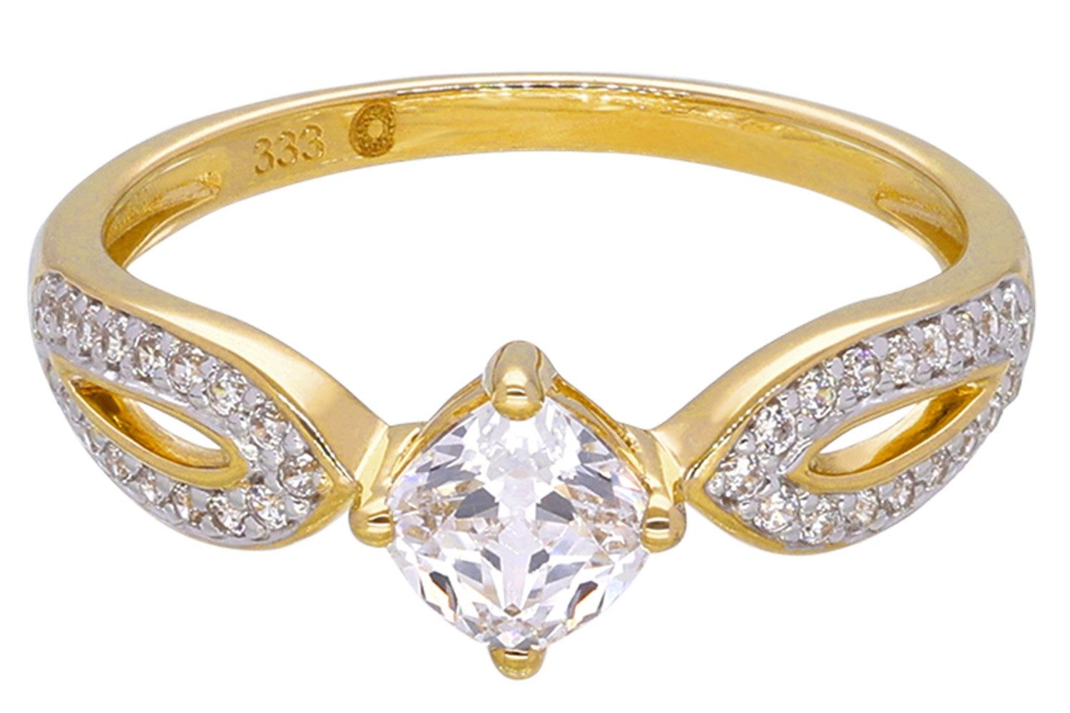 trendor Goldring Damen333 Gelbgold mit Zirkonia günstig online kaufen
