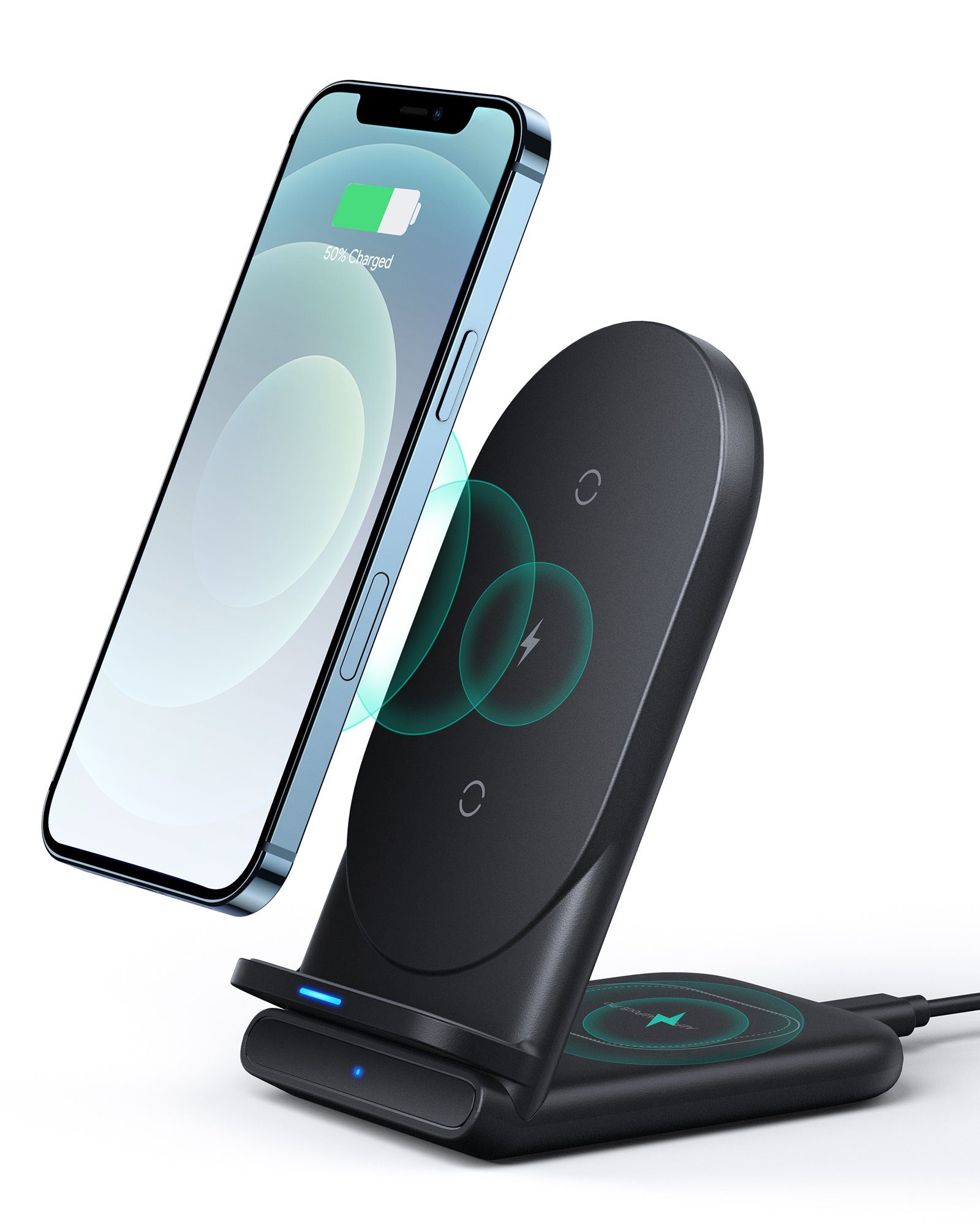 AUKEY Wireless Charger (2-in-1 Aircore Series Kabellos Ladestation)