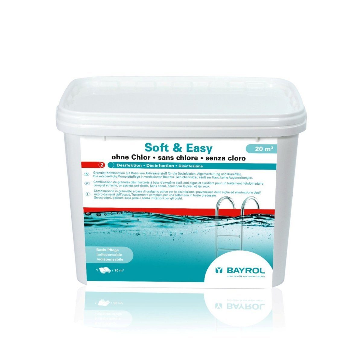 Poolpflege Bayrol Soft & Easy 20m³ 16 Beutel 4,48kg Aktivsauerstoff Desinfektion