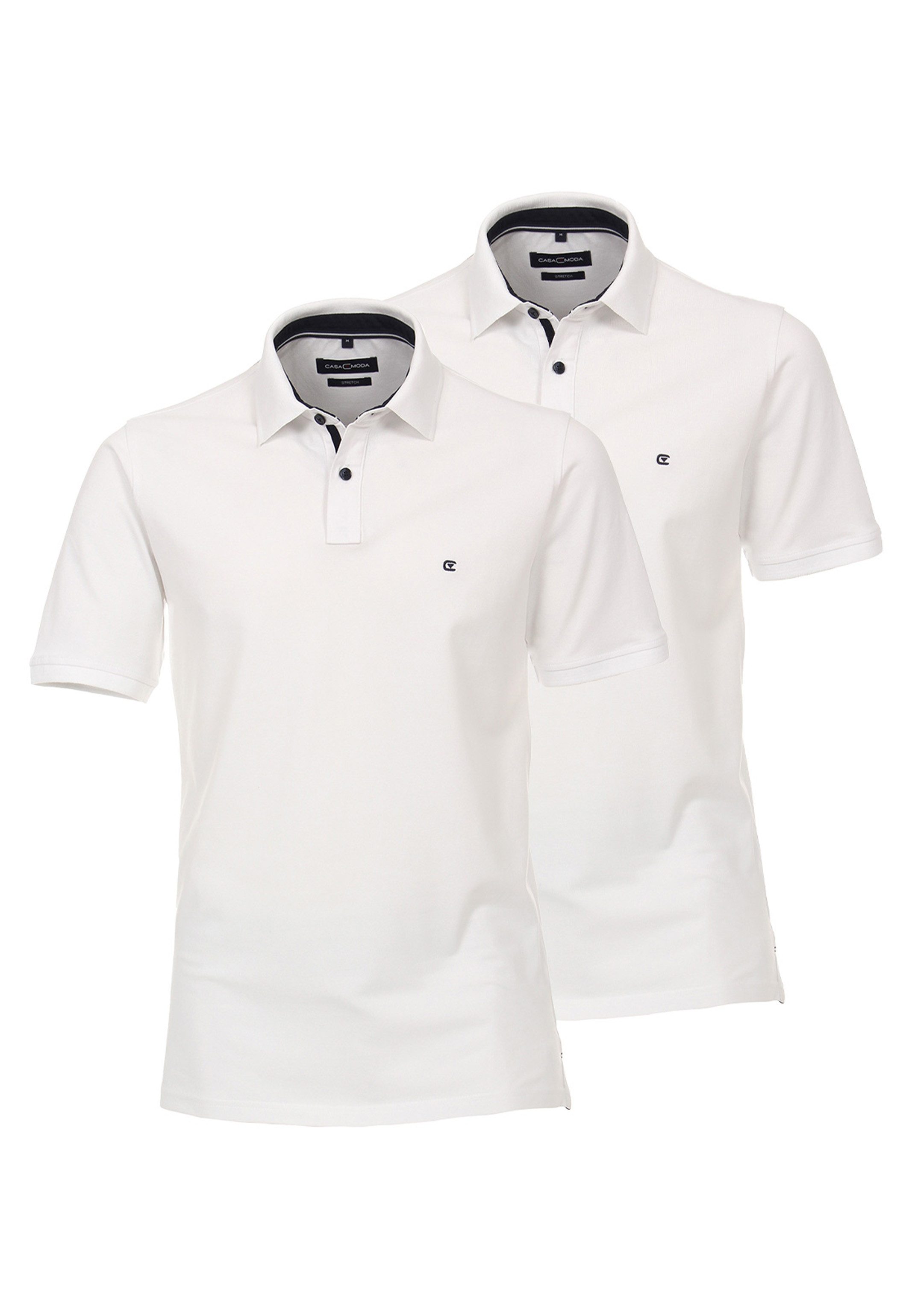 CASAMODA Poloshirt 2er Pack Basic (Spar-Set, günstig online kaufen