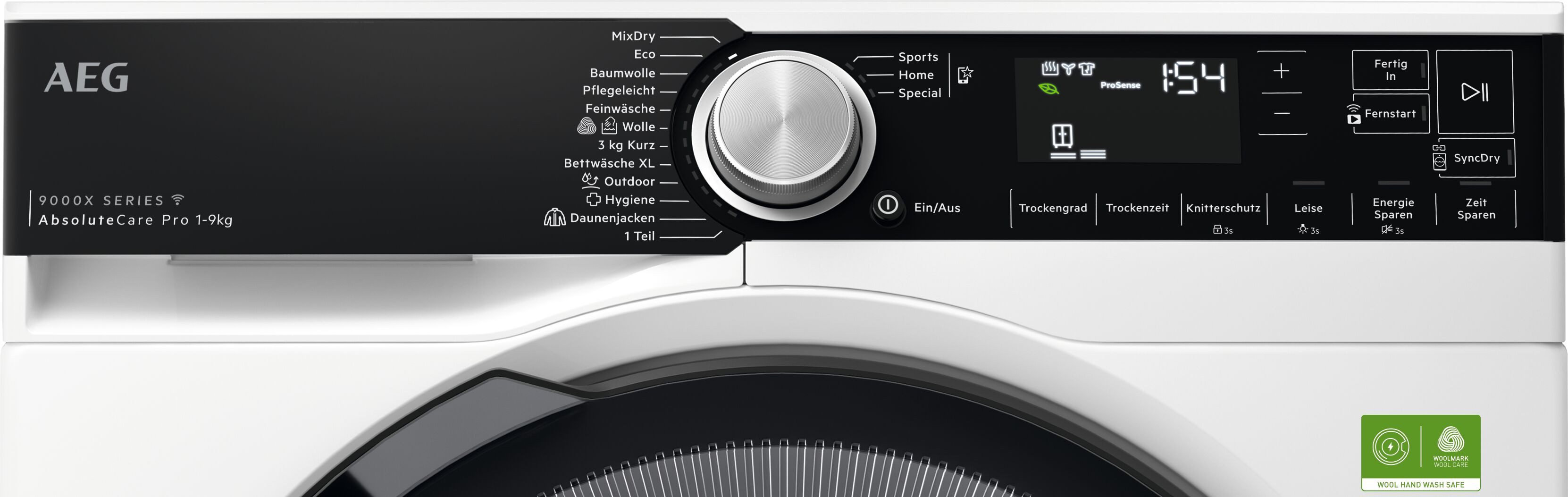 AEG Wärmepumpentrockner 9000 AbsoluteCare® Plus TR9XW80890, Dreifach A-Klasse: leise, effizient & trocken ohne Raumfeuchtigkeit