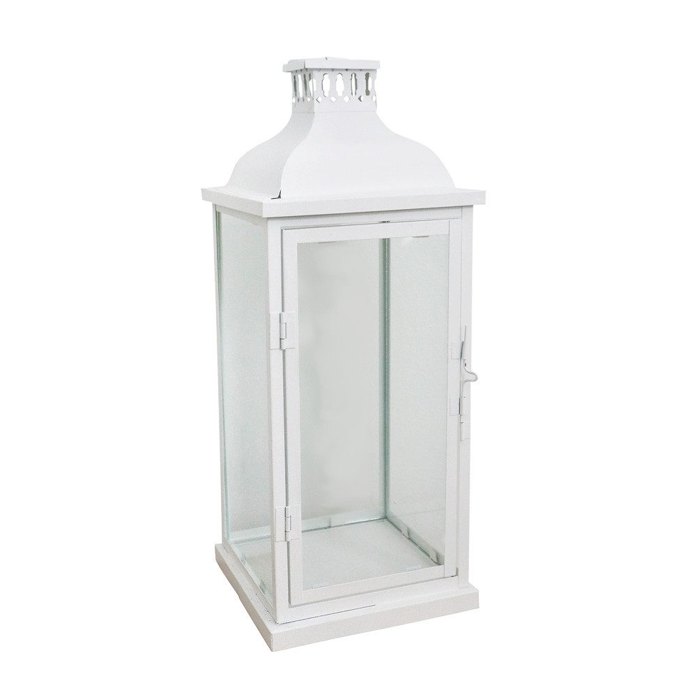 Grafelstein Kerzenlaterne Laterne MARSEILLE weiß aus Metall H41,5cm Metalll günstig online kaufen