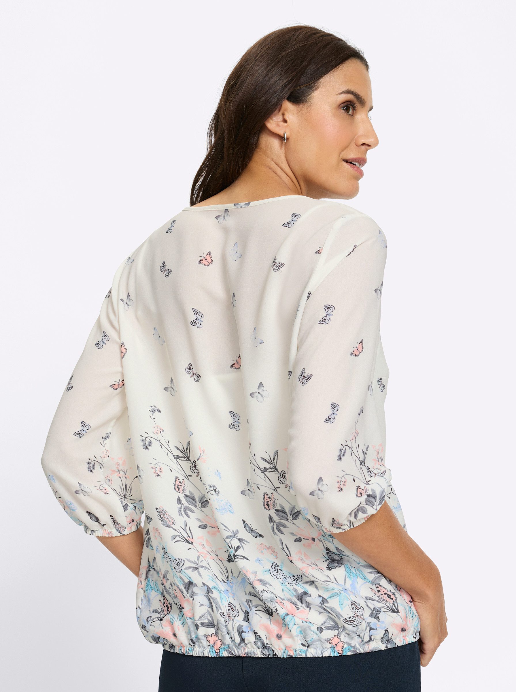 Witt Klassische Bluse Druckbluse Kurzarm günstig online kaufen