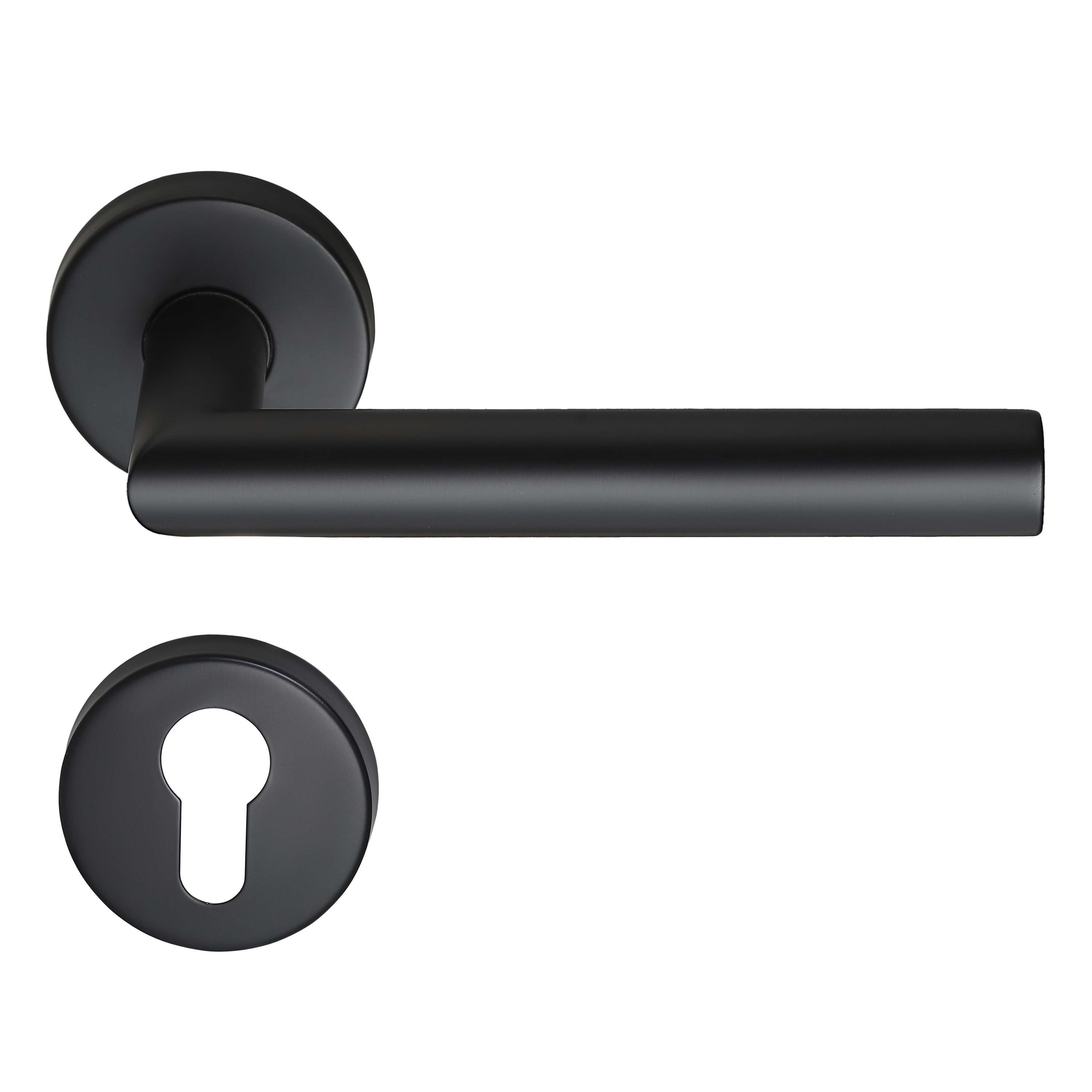 MeinTürgriff Drückergarnitur Toulouse schwarz Türgriff für Innentüren L-For günstig online kaufen