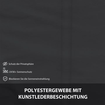 Outsunny Balkonsichtschutz Seitenmarkise, wetterbeständig, klappbar, 237 cm x 160 cm, Dunkelgrau (Set, 1-St., Seitenmarkise) Breit 237 cm