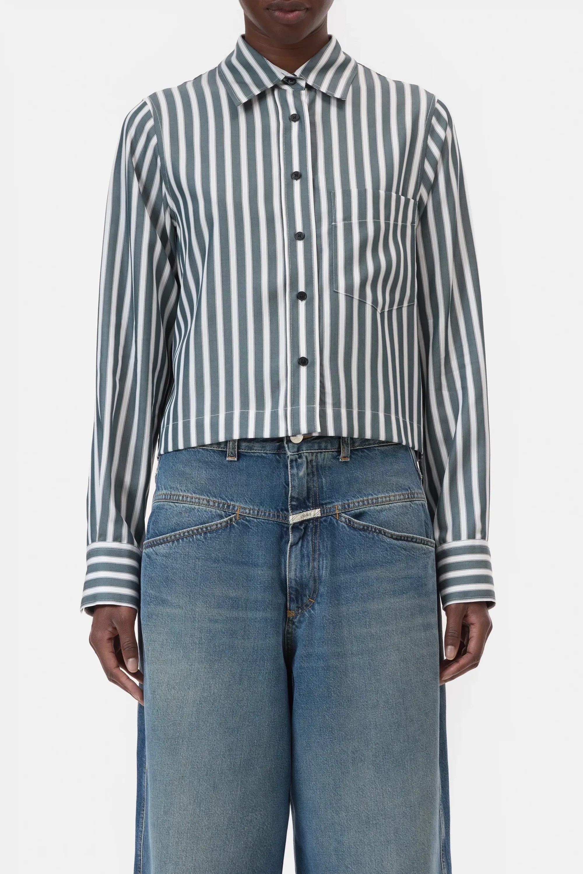 CLOSED Blusentop Shirt Cropped classic - Regular Fit